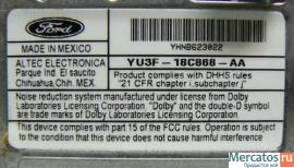 Аудиосистема штатная YU3F-18C868-AA Ford Escape USA Maverick Tri 3