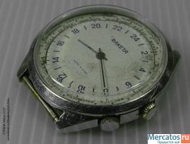 Часы наручные механические Ракета 24 часа механизм 2623.Н СССР 2