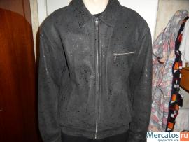 куртка из настоящей кожи крэка