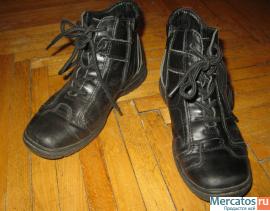 Ботинки осенние кожаные 34 размер "TEMPO" 2