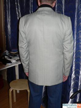 Светло-серый мужской костюм Gepar, 56 размера 7