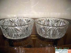 Хрустальные салатники СССР 80х