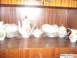 Фарфор. Чайный сервиз "мадонна" на 12 персон.