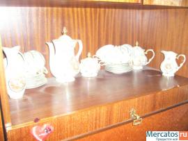 Фарфор. Чайный сервиз "мадонна" на 12 персон. 2