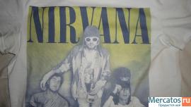 Футболка NIRVANA H&M DIVIDED BLUE мужская (Размеры S, M, L, XL) 2