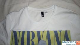 Футболка NIRVANA H&M DIVIDED BLUE мужская (Размеры S, M, L, XL) 3