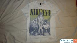 Футболка NIRVANA H&M DIVIDED BLUE мужская (Размеры S, M, L, XL)