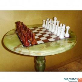 Шахматный стол из оникса 2