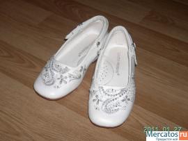 Туфли детские, белые 3