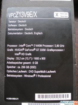 NEW SONY VAIO VPCZ13V9E/X 2