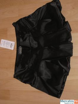 Атласная мини-юбка 2