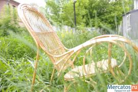 Плетеное кресло-качалка 3