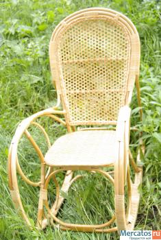 Плетеное кресло-качалка 4