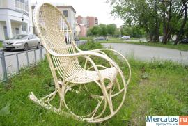 Плетеное кресло-качалка 5