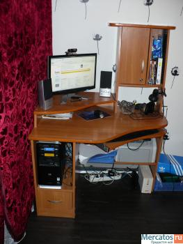 Продам компьютер HP, клава, мышь, камера, комп.стол в подарок!