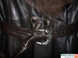 Пальто кожаное демисизонное 3