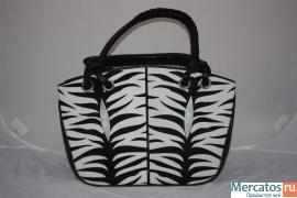 Сумка из кожи ската