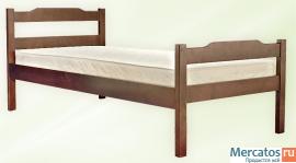 Кровати из массива березы (сорт 0,1), столы и зеркала из цельног