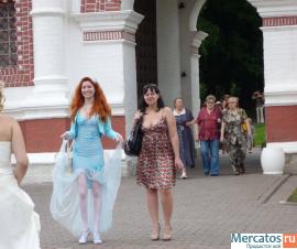 Вечернее платье, голубое