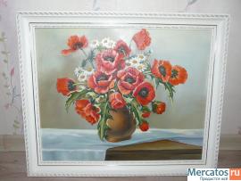 Картина Маки, х.м., 48x58см
