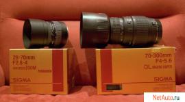 продаю фотообъективы Sigma и тушку Canon EOS 300v