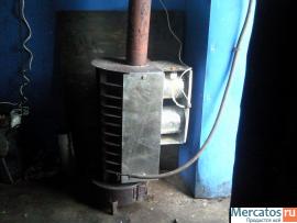 печь работает на отработанном масле.