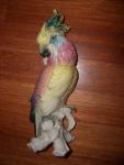 Фарфоровый попугай Германия высота 29 см.