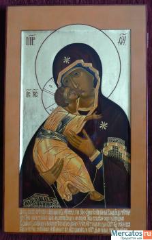 Богородица Владимирская 47*30см. Рукописные иконы любой сложност