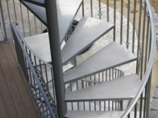 Лестницы (металлические, с элементами стекла, винтовые, пожарные