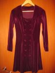 Бордовое платье иск. бархат