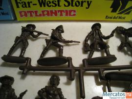 Солдатики 1/32 Atlantic Бандиты Шерифы Индейцы 9Ф 4