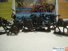 Солдатики 1/32 Atlantic Gold Rush Индейцы Ковбои 3