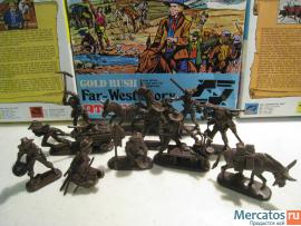Солдатики 1/32 Atlantic Gold Rush Индейцы Ковбои 6