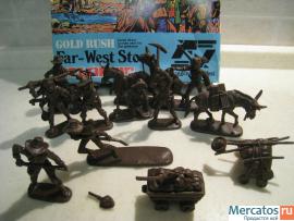 Солдатики 1/32 Atlantic Gold Rush Индейцы Ковбои 7
