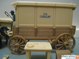 Солдатики 1/32 Marx Фургон 7 кавалерии Индейцы 5