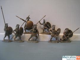Солдатики 1/32 CONTE Спартанцы цвет Bronze set 3 2