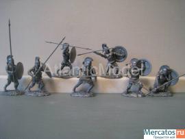 Солдатики 1/32 CONTE set 7 Спартанцы цвет Silver 2