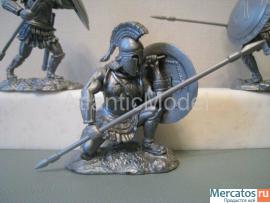 Солдатики 1/32 CONTE set 7 Спартанцы цвет Silver 8