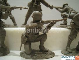 Солдатики 1/32 CONTE Пехота US set 2 темный 10
