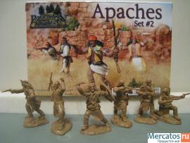 Солдатики 1/32 Paragon Индейцы набор 2 Апачи 6 шт.
