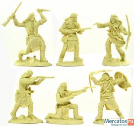 Солдатики 1/32 Paragon Индейцы набор 2 Апачи 6 шт. 5