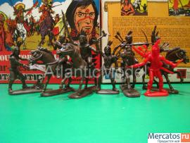 Солдатики 1/32 Atlantic Боевой отряд Сиу Индейцы 2