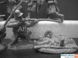 Солдатики 1/32 tssd Пехота Конфедерации Шинели 16 8