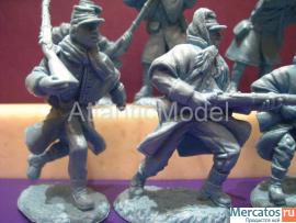 Солдатики 1/32 tssd Пехота Федерации в шинелях 8 3