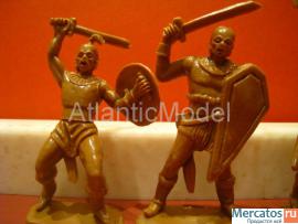 Солдатики 1/32 Jecsan Гунны 4 фигур 4 позы 3