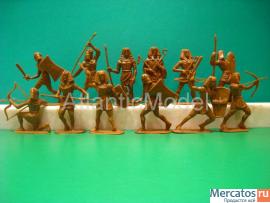 Солдатики 1/32 Jecsan Воины Египта 12 фигур 11 2