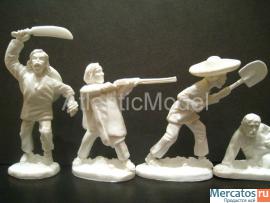 Солдатики 1/32 Weston Крестьяне Мексика Аламо 8 шт 6