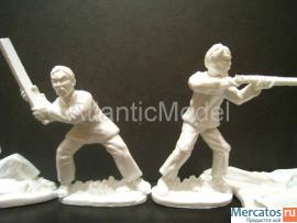 Солдатики 1/32 Weston Крестьяне Мексика Аламо 8 шт 10