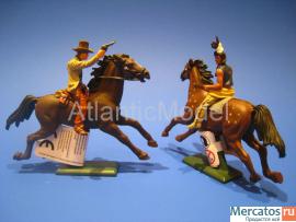 Солдатики 1/32 Britains Индеец воин и шериф 4