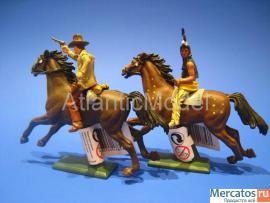 Солдатики 1/32 Britains Индеец воин и шериф 5